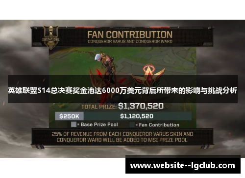 英雄联盟S14总决赛奖金池达6000万美元背后所带来的影响与挑战分析 英雄联盟S14总决赛奖金池达6000万美元背后所带来的影响与挑战分析